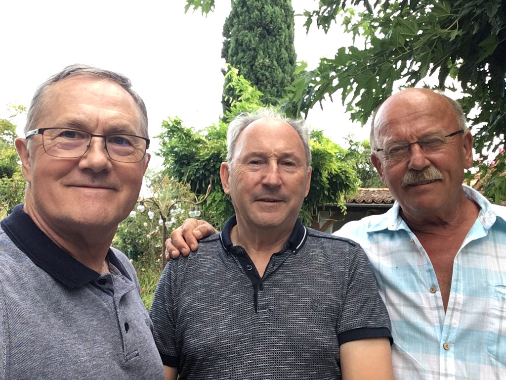 4 - Mini réunion promo avec Pierre, Eugène et Bernard